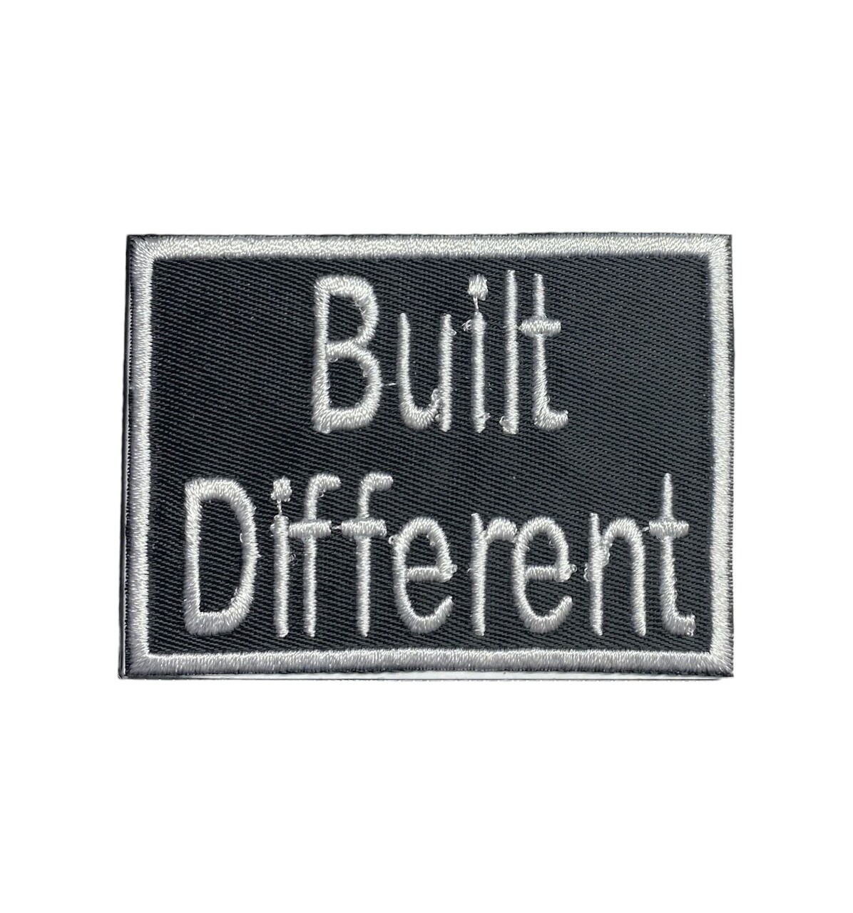 Built Different, Funny, Trucker Hat Bar, Embroidered, Iron on Patch